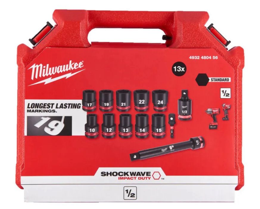 Набір ударних головок 10-24 мм MILWAUKEE 4932480456