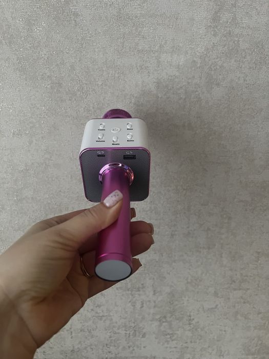 Микрофон Star voice q9 pro рожевий бездротовий