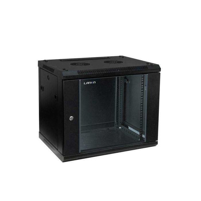 Szafa RACK 19" Wisząca 9U 60x60 LANON metalowa do złożenia czarna