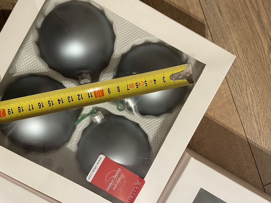 Bombki 8cm navy blue