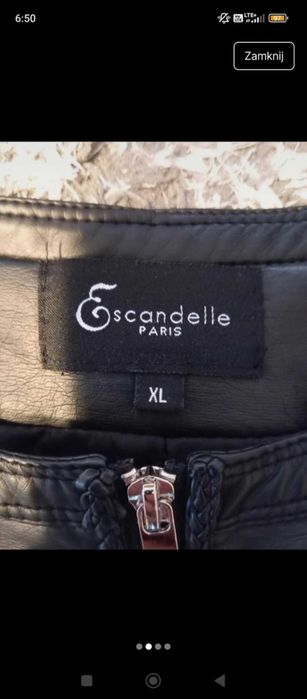 Kurtka ramoneska eko skóra