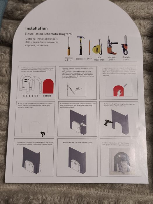Porta para Animais de Estimação para Gatos, Gatinhos e Cães de Porte P