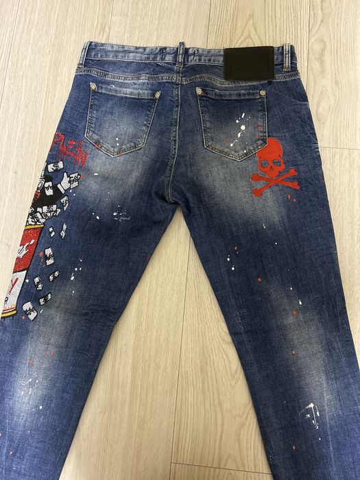 Джинси жіночі сині philipp plein