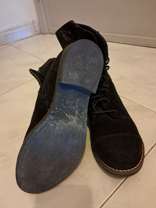 Bota camurça preta seaside 38