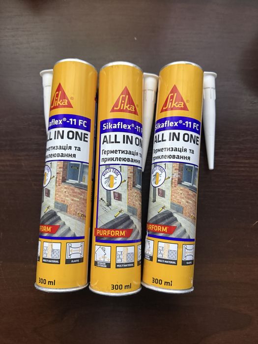 Клей-герметик полиуретан. Sikaflex -11FC белый 300 мл