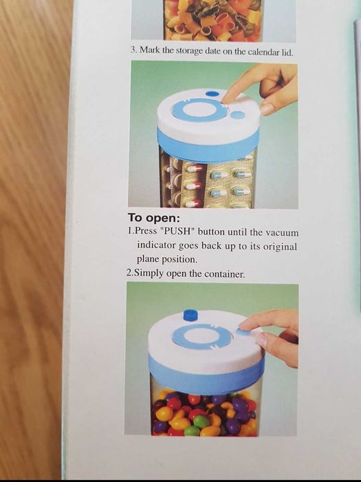 Vacuum 4 pojemniki świeżości do żywności