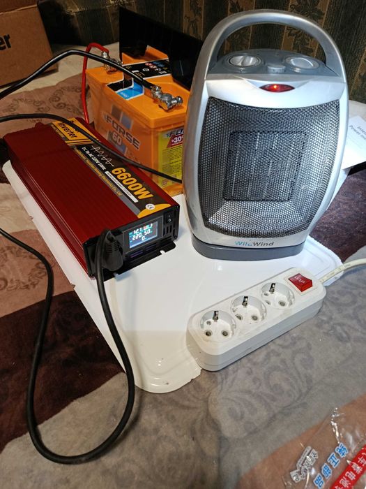 Инвертор 12V інвертор чистий синус 6600 Watt червоний красный