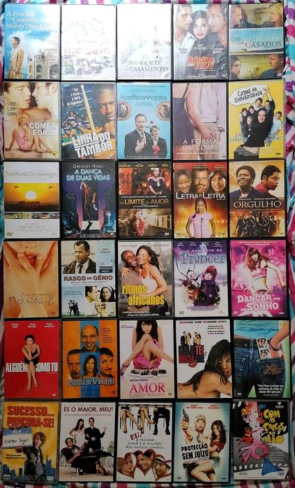 LOTE 186 DVD's Originais (LOTE 54) terror / comédia / romance / drama