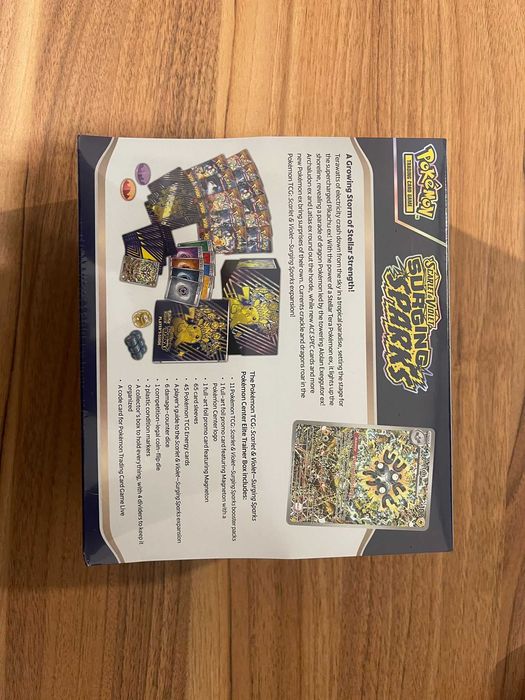 Surging Sparks Pokémon Center Elite Trainer Box