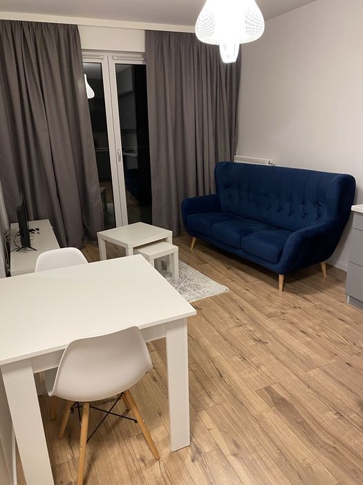 Sofa - uszatek granatowa/chabrowa/niebieska