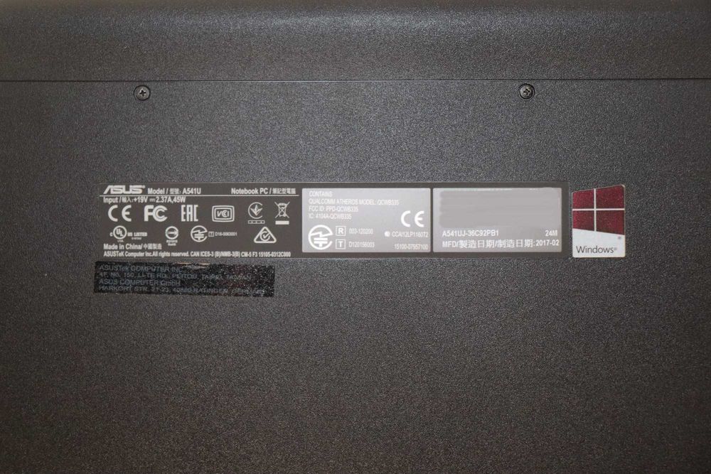 Laptop - ASUS - A541UJ64284474003331121