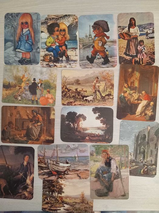 Calendários de bolso (quadros, pinturas e azulejos)