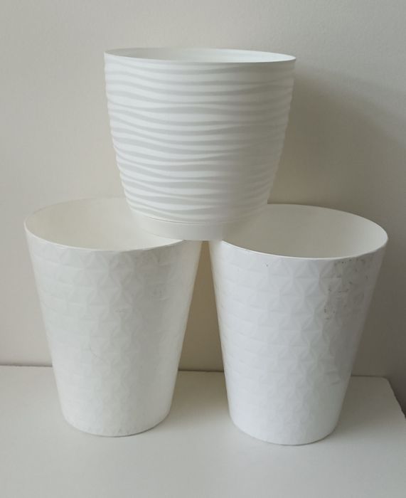 Doniczka osłonki do storczyka białe