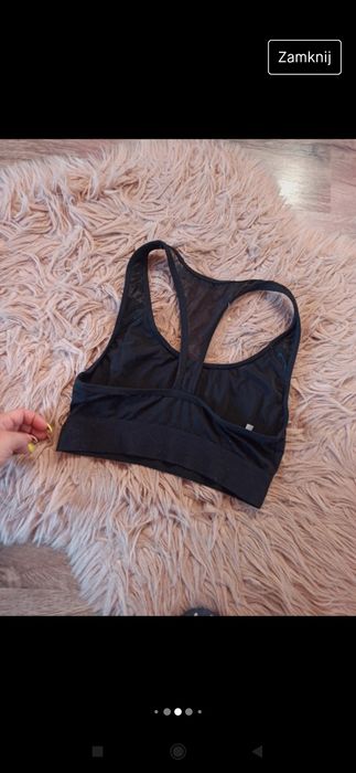 Pink Victoria's Secret S top crop sportowy