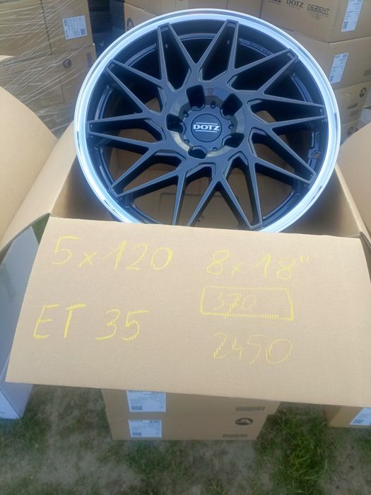 Nowe felgi aluminiowe oryginalne DOTZ 8jx18 et35 5x120