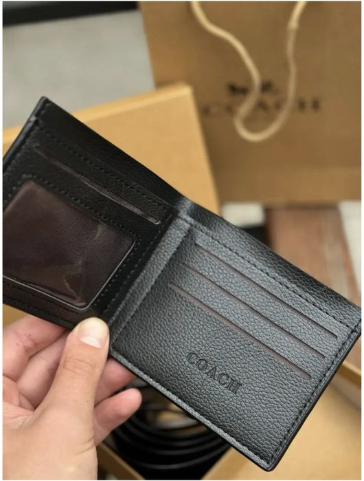 Чоловічий набір Coach/ ремінь + гаманець