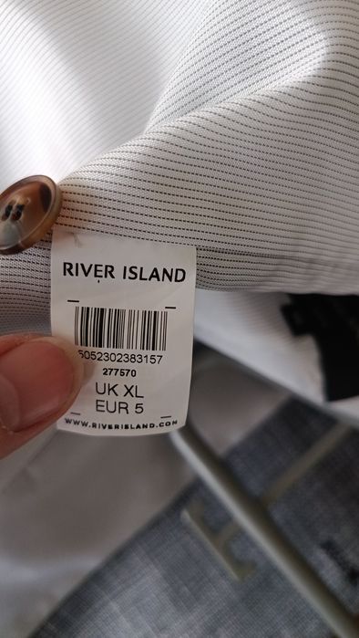 Жилет классический river island серый шерсть-лен-полиестер 50 размер