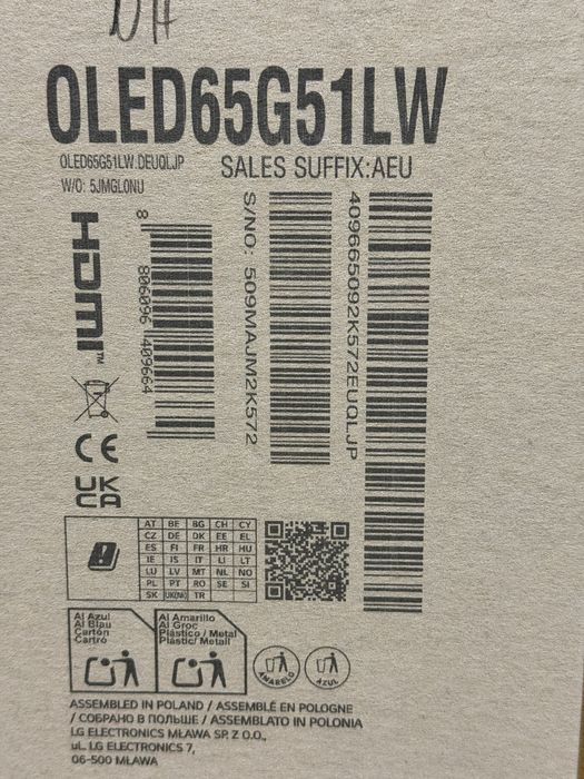 Телевізор LG OLED Evo 48G5, 55G5, 65G5, 77G5, 83G5, 97G5 (2025)