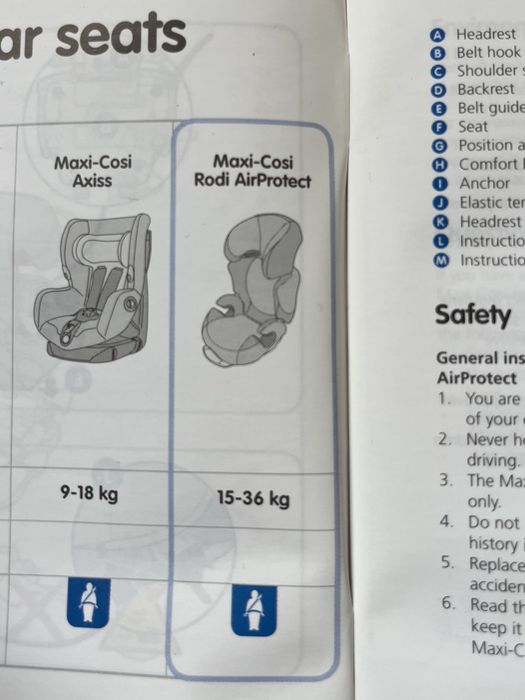 Fotelik dziecięcy Maxi-Cosi Rodi AirProtect 15-36kg
