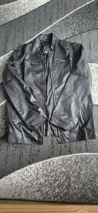 Kurtka skórzana czarna