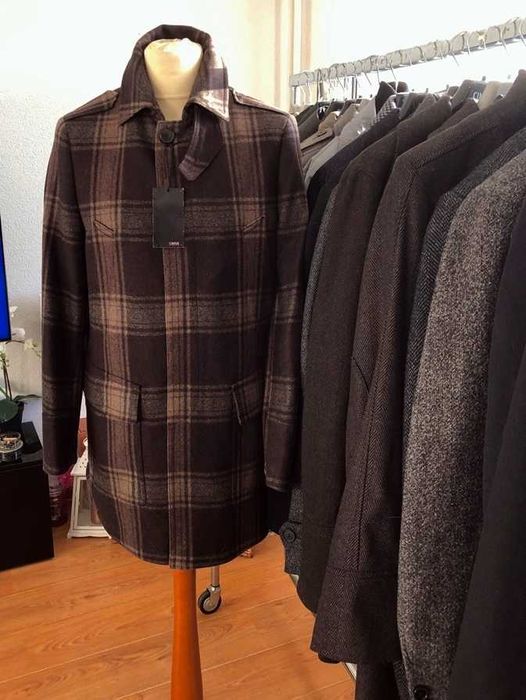 Płaszcz  męski wełniany włoski Cinque