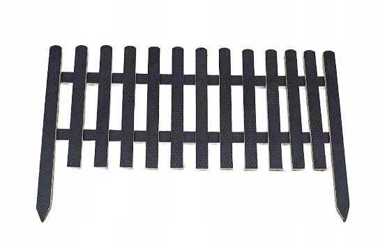 PALISADA Ogrodowa 100cm OBRZEŻE Ogrodowe PŁOTEK Ogrodowy Czarny