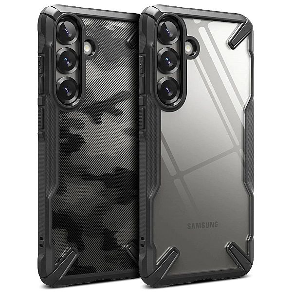 Etui Ringke Fusion X na Samsung Galaxy S25+ - czarny camo