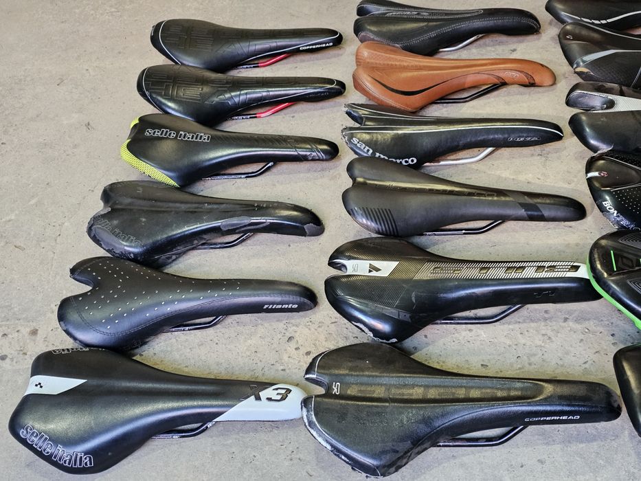 Сідак, сидіння Bontrager, Selle Italia, Fizic, Syncros,Specialized