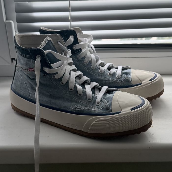 Diesel Archive Denim High Top Sneakers EU 42 Y2K Original