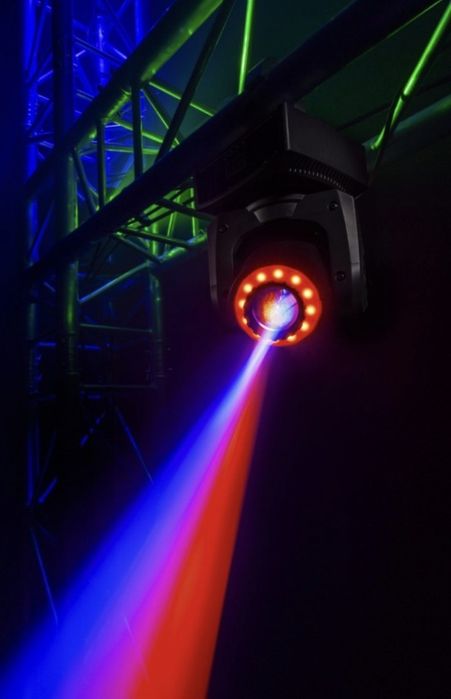 4 UNIDADES Novos BeamZ Panther 35 LED Spot Moving Head c/ anel de LED