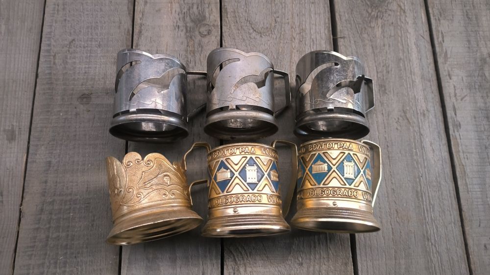 Підстаканники металеві