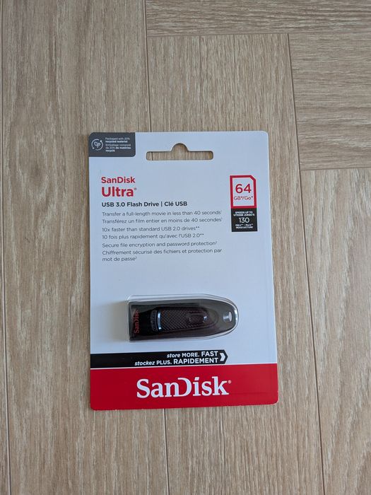 Pendrive SanDisk Ultra USB 3.0 Flash Drive 64 GB 130 MB/s