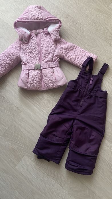 Зимовий костюм 80 на дівчинку , куртка chico і напівкомбінезон
