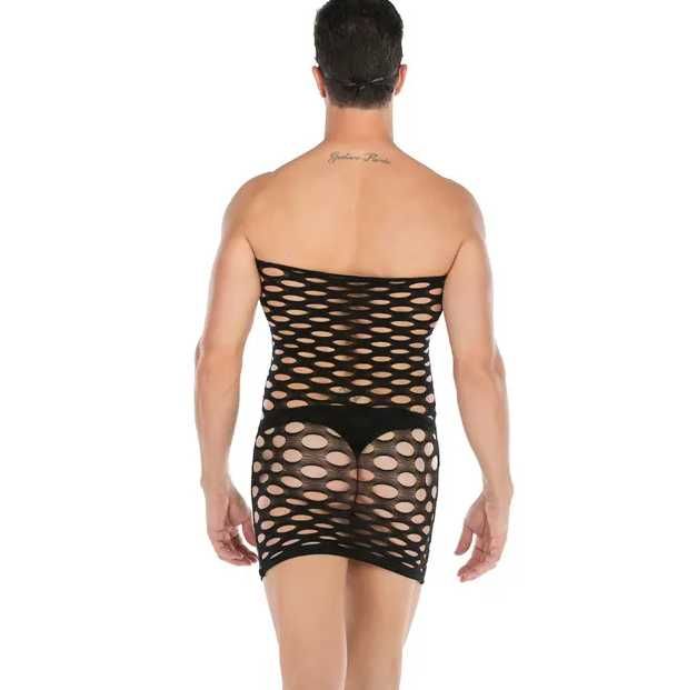 MĘSKA bielizna erotyczna sexy koszula nocna komplet