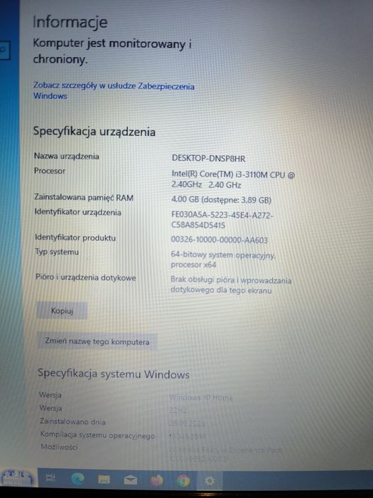 Laptop HP 17 cali ze stacją dysków