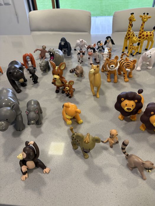 Conjunto de figurinhas de animais