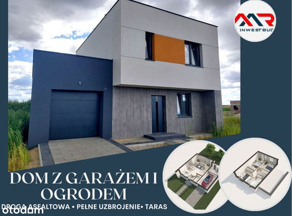 Dom 121,61 m² dla rodziny – garaż, ogród, 3 min do Barcina