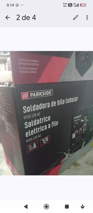 Máquina Soldar Fio Fluxado Parkside PFDS 120 A2 - NOVA / Nunca Usada