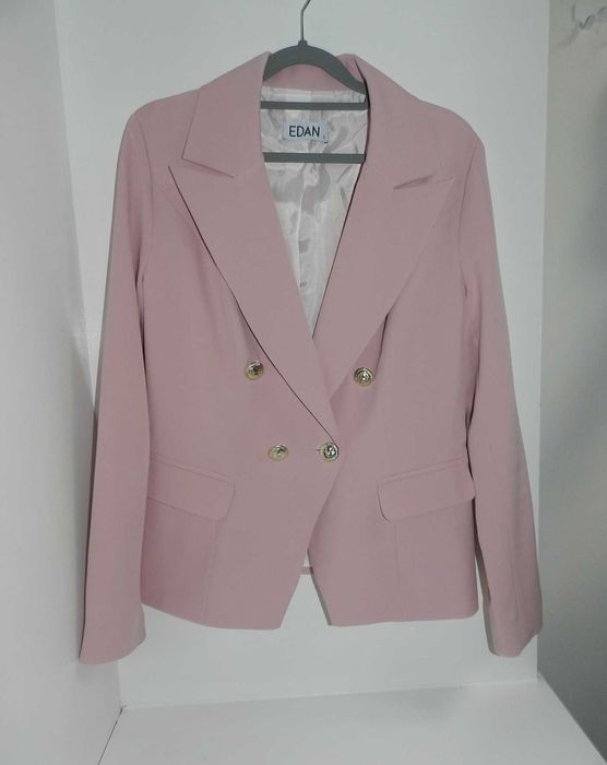 marynarka dwurzędowa różowa EDAN r. L