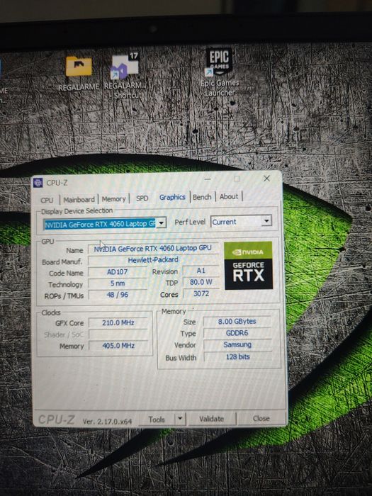 Portátil HP Victus RTX 4060