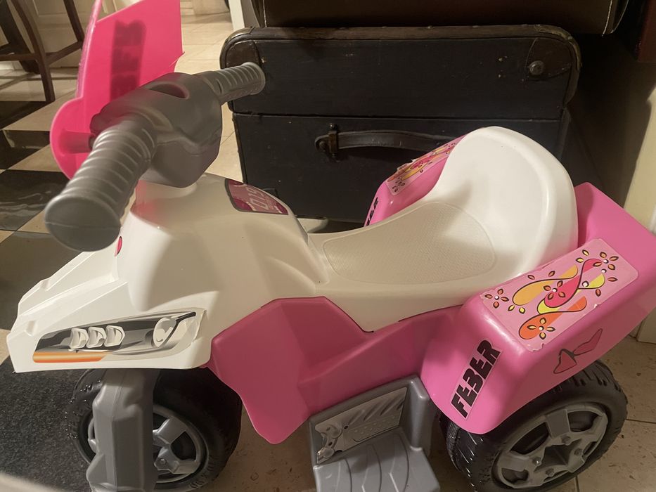 Mota Elétrica criança Feber – Rosa e Branca