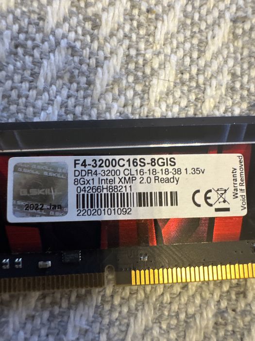 G.Skill DDR4 16GB (2x8GB) 3200Mhz Aegis