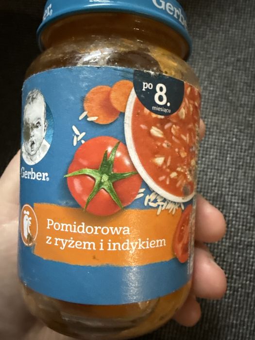 Po 8 m gerber pomidorowa z ryzem i indykiem