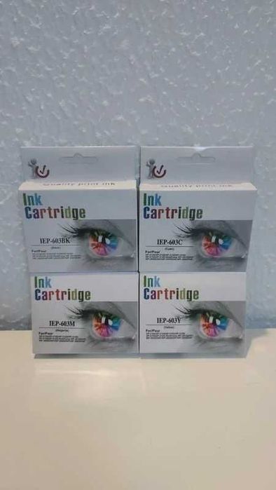 Pack 4 Tinteiros Compatíveis Epson 603XL (Preto, Ciano, Magenta, Amarelo)