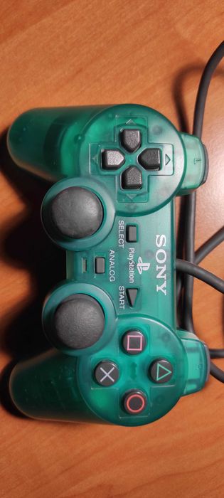 Dualshock Pad do PS1, PS2, przeźroczysty, SCPH-1200 Made in Japan