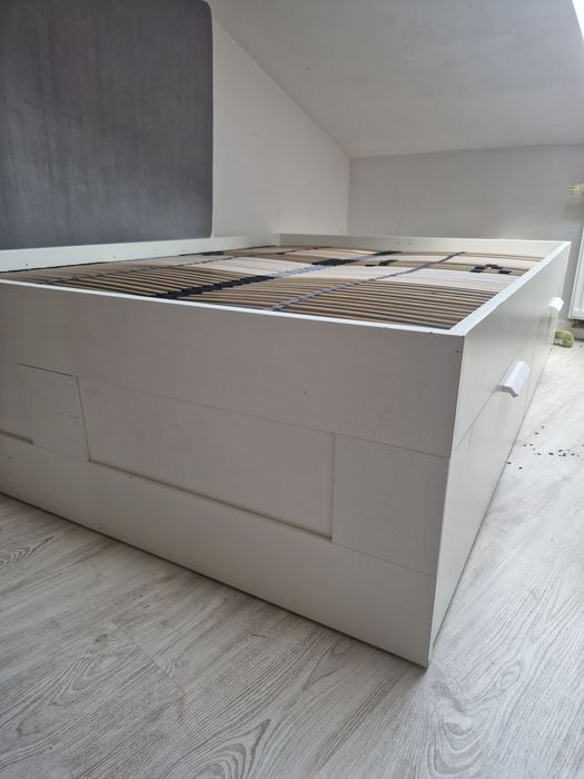 Ikea brimnes 140x200+stelaż+materac