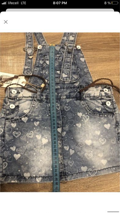 Джинсовий сарафан для дівчинки