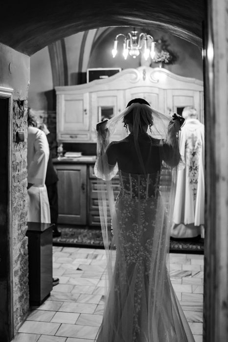 Welon ślubny ivory 3m