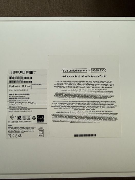 MacBook Air M2 256GB SSD, 8GB, 100% battery Poznań Zawady • OLX.pl