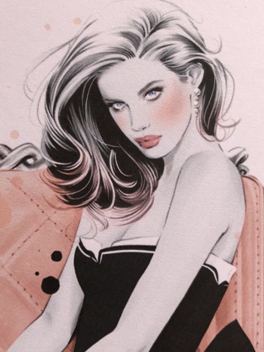 Ilustração Bonecas Moda / Fashion (PORTES GRÁTIS)